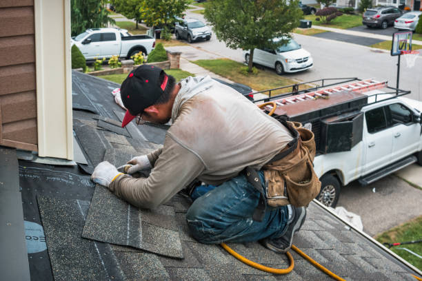 Professional Emergency Roof Repair technician working in Marble, MN